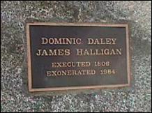 Daley and Halligan memorial stone, near Hospital Hill, Northampton, MA