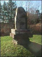 Daley and Halligan memorial stone, near Hospital Hill, Northampton, MA