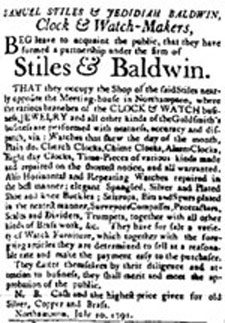 Advertisement, Stiles & Baldwin